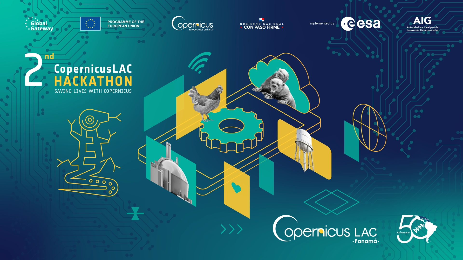 Foto de SELA participa en inauguración del Copernicus LAC Hackathon 2025
